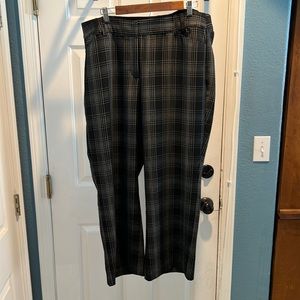 Lane Bryant Size 20 Regular Black with White Pinstripe Pants